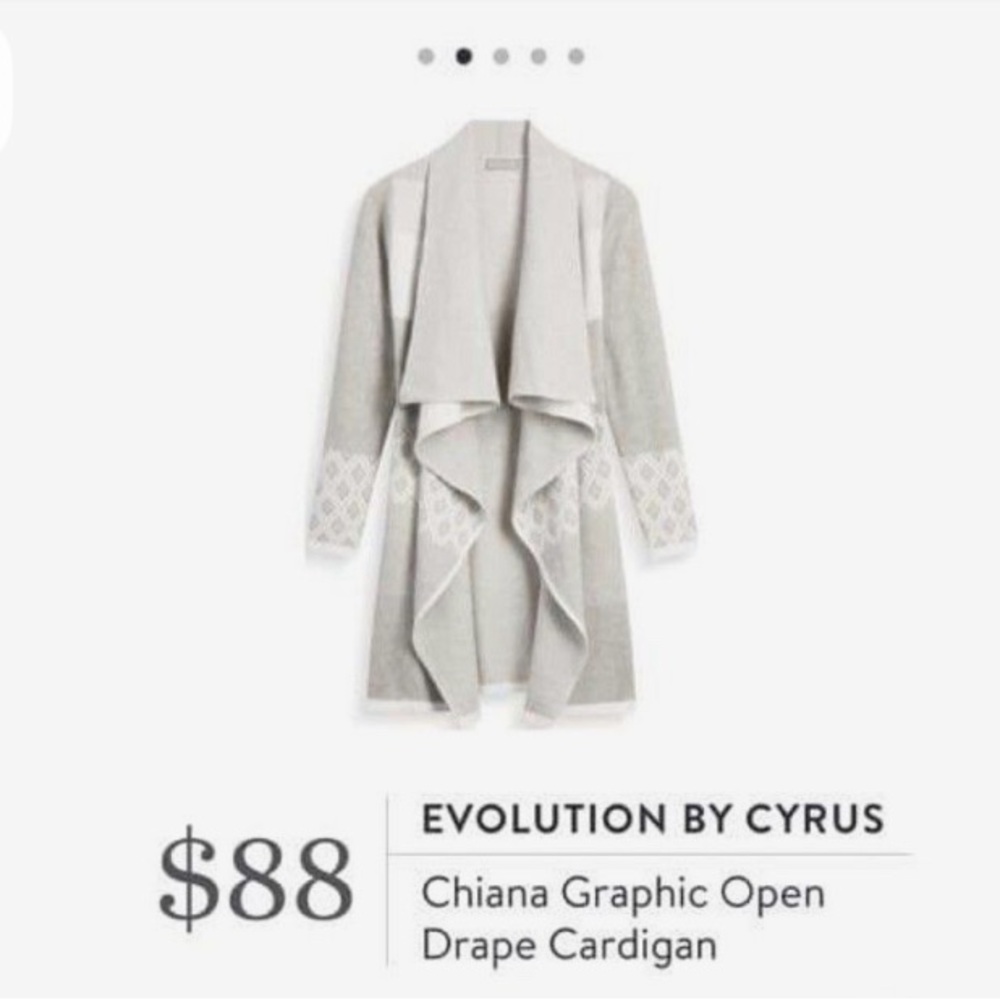 Evolution By Cyrus Gray Asymmetrical Cardigan Swe… - image 1